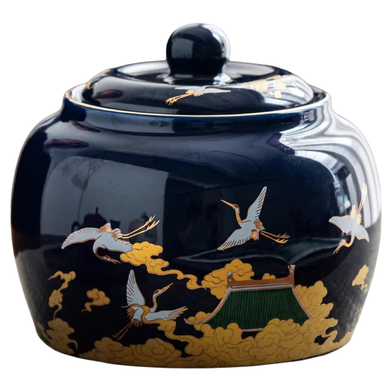 祥云仙鹤宠物骨灰盒 去世殡葬用品 收藏灰骨罐 猫狗火化纪念坛,淘宝优惠券,粉丝福利购,淘宝优惠卷