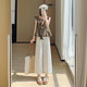 Skinny little man 150 three-point harem tencel carrot pants for women summer thin Japanese style versatile loose wide leg pants xxs
