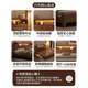 Nordic solid wood bed simple modern walnut color master bedroom bed