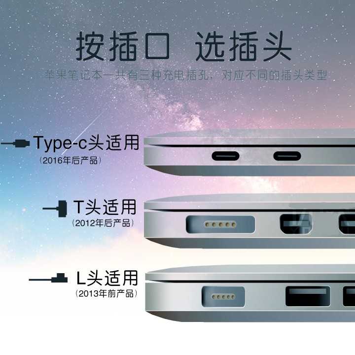 苹果电脑充电器macbook air pro笔记本45w85W60W30w61w电源适配线 - 图0