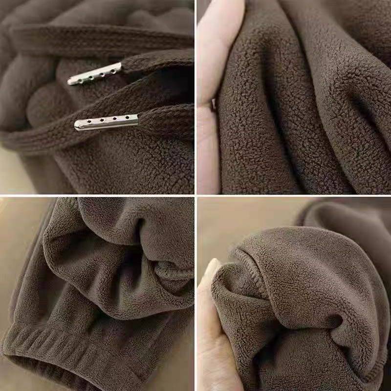 秋冬季加绒加厚裤子女款双面绒休闲加绒裤百搭束脚卫裤运动休闲裤,淘宝优惠券,粉丝福利购,淘宝优惠卷