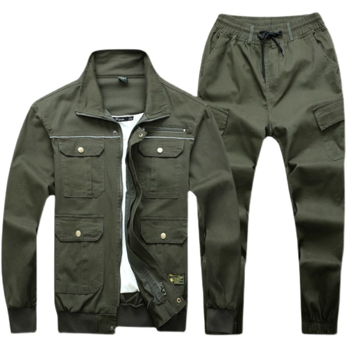 Хлопковый эластичный весенний износостойкий комбинезон, униформа, защита от ожогов, делается под заказ