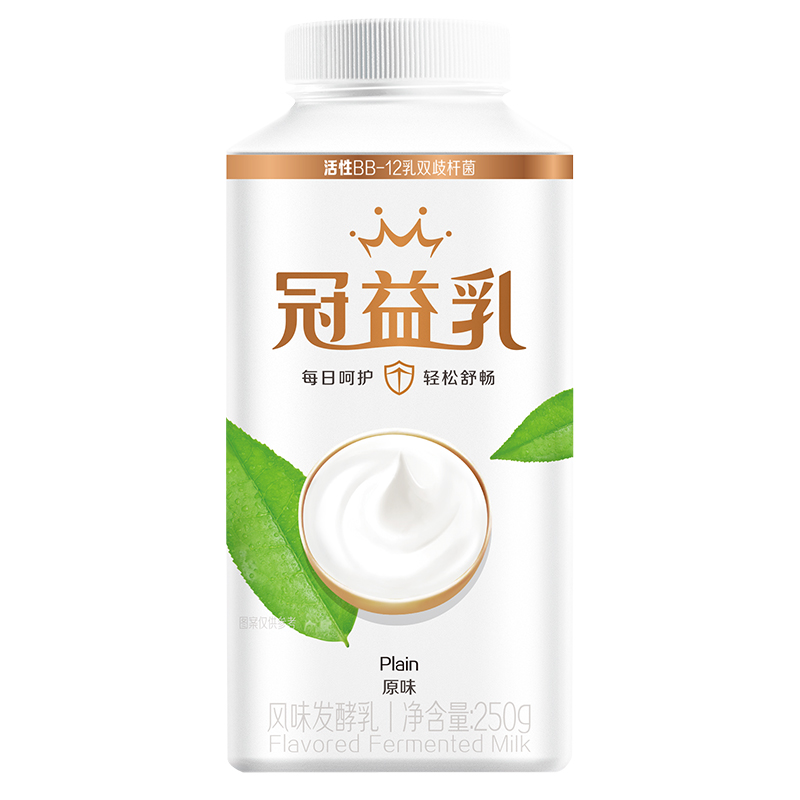 蒙牛冠益乳酸奶燕麦核桃黄桃草莓味250g0蔗糖原味椰果果粒发酵乳-图3