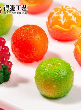 微景观真食玩小水果橘子盲袋发夹diy饰品配件汽车载桌面小摆件