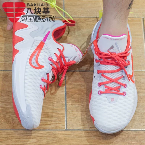 NIKE耐克男鞋2022春季款字母哥简版缓震透气运动篮球鞋DC6927-101