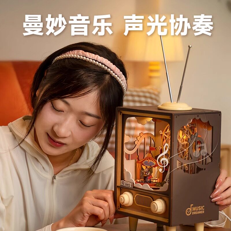 若来日落游乐园八音盒生日礼物送女生朋友闺蜜孩子十岁七夕情人节