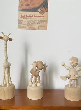 木质小动物装饰品小摆件