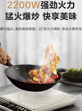 苏泊尔加大线圈电磁炉家用送双锅