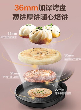 新款苏泊尔1700瓦加深加大电饼铛