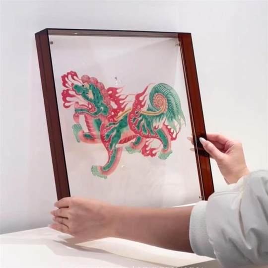 Pintura decorativa de marionetas de sombras, patrimonio cultural intangible tradicional hecho a mano, nuevo estilo chino, pintura colgante, decoración suave creativa, regalo de inauguración de la casa