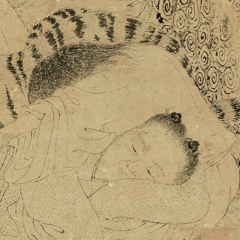 四睡图高清微喷宋元人物画临摹绢布画稿传统人物画白描罗汉范本,淘宝优惠券,粉丝福利购,淘宝优惠卷