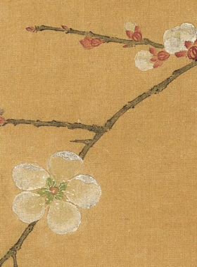 马麟梅竹图页传统工笔花卉临摹范本宋元小品画艺术微喷绢布画心
