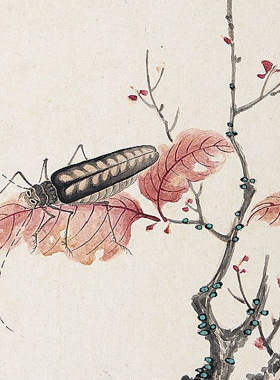 陈书花鸟鱼虫图册高清微喷画稿