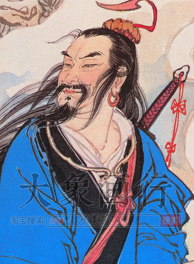 华三川八仙过海工笔神仙画国画