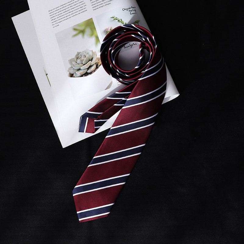 棕色咖啡条纹领带女复古风绿色手打百搭休闲衬衫配饰男日系学院风,淘宝优惠券,粉丝福利购,淘宝优惠卷