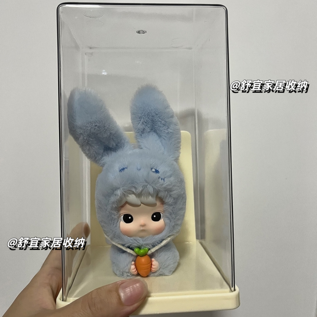 泡泡玛特Twinkle123星星人毛绒玩偶造景收纳盒盲盒小丑雪糕展示盒 - 图3
