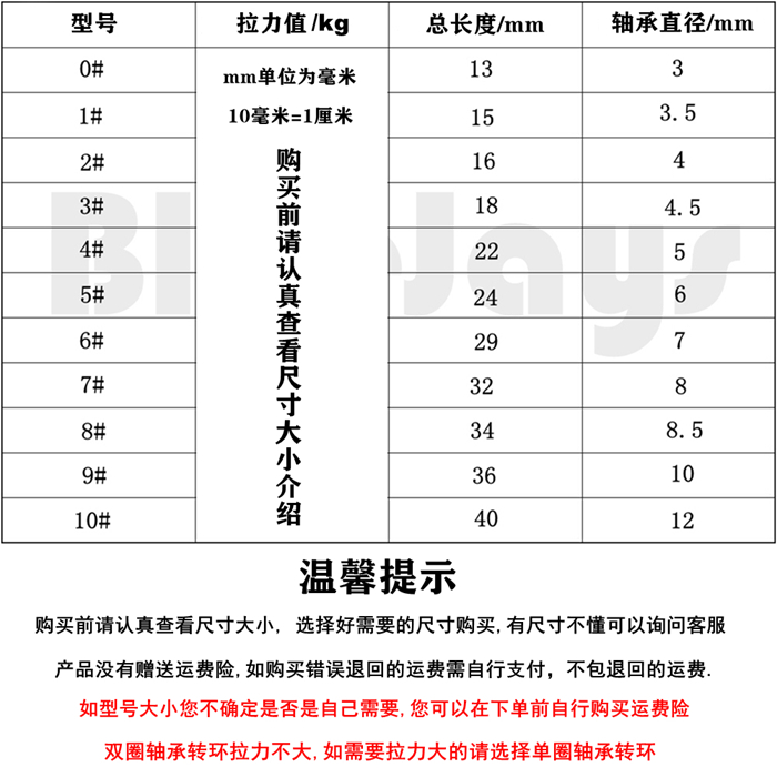 10枚高速八8字环不锈钢双圈轴承转环路亚别针连接器海竿海钓船钓-图2