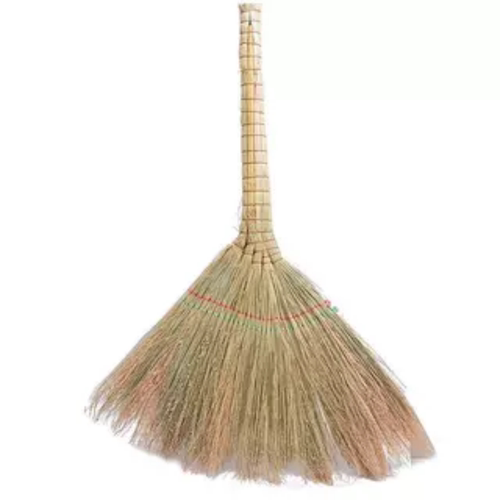 老式短把大头高梁扫帚扫把笤帚手工物业学校工厂清洁天然植物净苗 - 图3