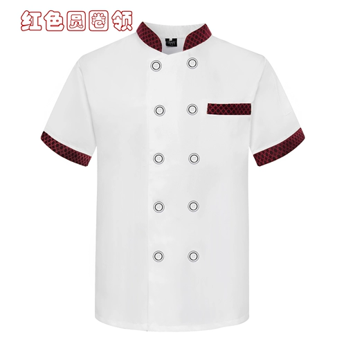 Кейтеринг мужского западного шеф-повара высококлассный верхний половинный кухонный шеф-повар рабочая одежда с короткими рукавами летни