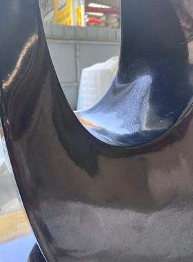 天然大理石墨玉黑白根雕刻机雕抽象摆件饰品纽带设计师同款