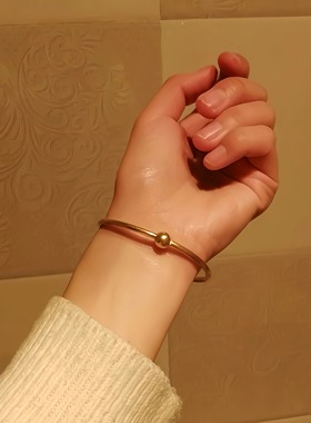 古法传承转运珠手镯18K仿真黄金