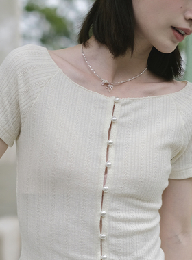 芒岁推荐小众设计百搭项链甜美锁骨链choker链子