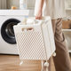 Foldable and removable dirty laundry basket