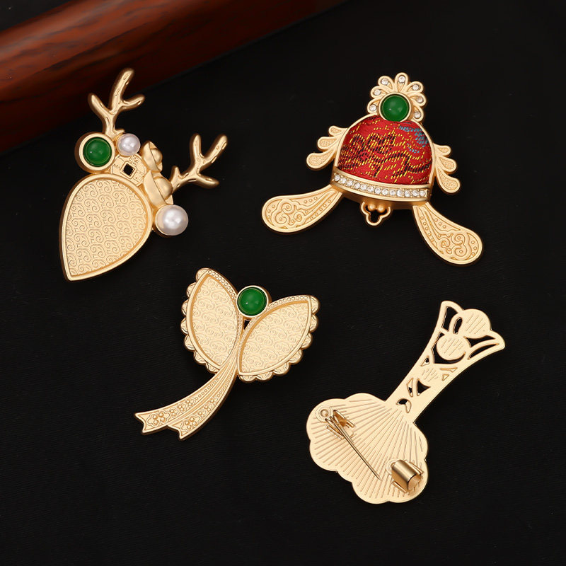宋锦胸针手工diy材料新中式复古胸针配饰国风非遗diy双喜新婚礼物,淘宝优惠券,粉丝福利购,淘宝优惠卷