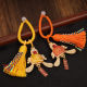 ເພງ brocade handmade tassel pendant ຄໍາ keychain pendant DIY ແສ່ວ tassel pendant ຄໍາບັນຊີລາຍຊື່ຊຸດວັດສະດຸຫົວຂໍ້