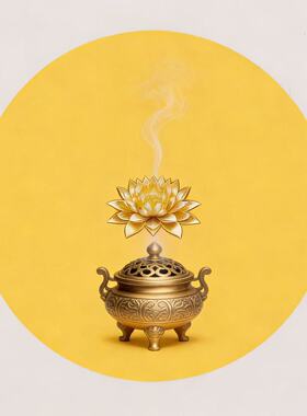 隔热接灰香炉神位底垫