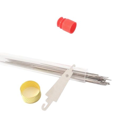 针线套装针缝纫工具套装线刀钢针大眼针拆线刀家用顶针穿针器套装 - 图3