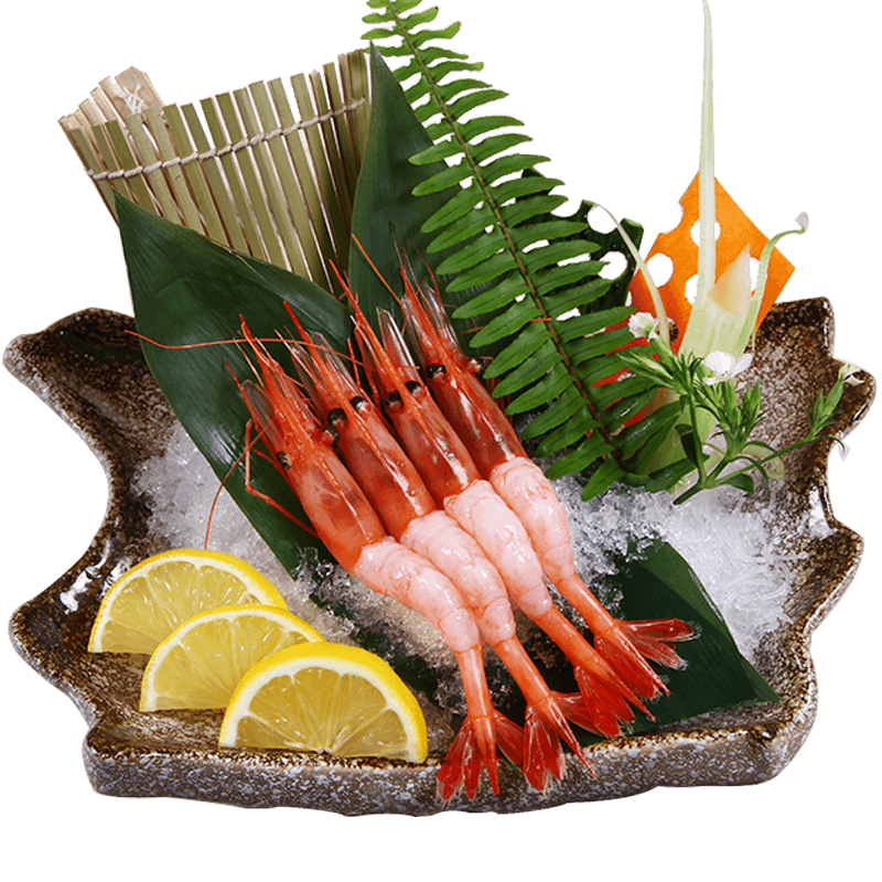 北极甜虾刺身 俄罗斯进口 新鲜冷冻大虾 寿司虾 1000g 生食日料 - 图0