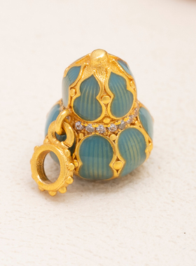 国潮黄金葫芦款镀18K金色高温烧