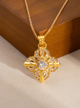 【满工满细节】十字金刚杵吊坠链