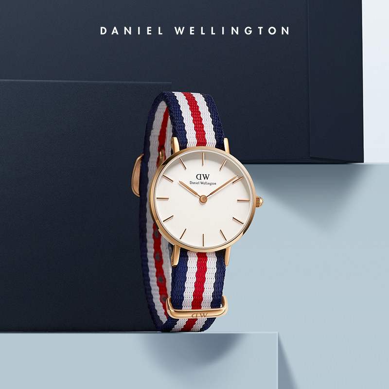 丹尼尔惠灵顿dw 28mm樱花粉女手表 DanielWellington海外欧美腕表
