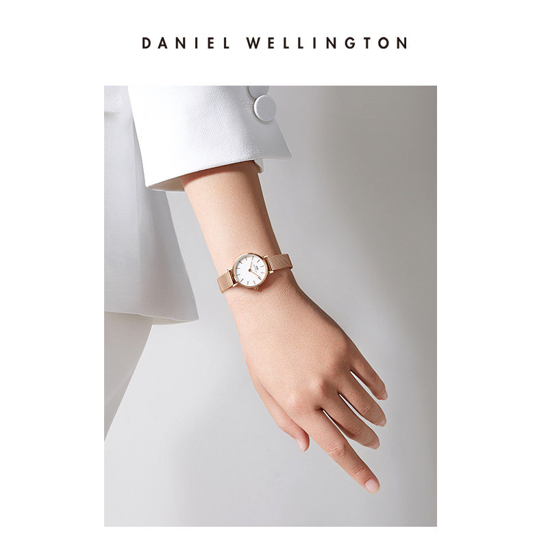 dw手表女流金24mm精致小表盘简约轻奢女款石英手表丹尼尔惠灵顿