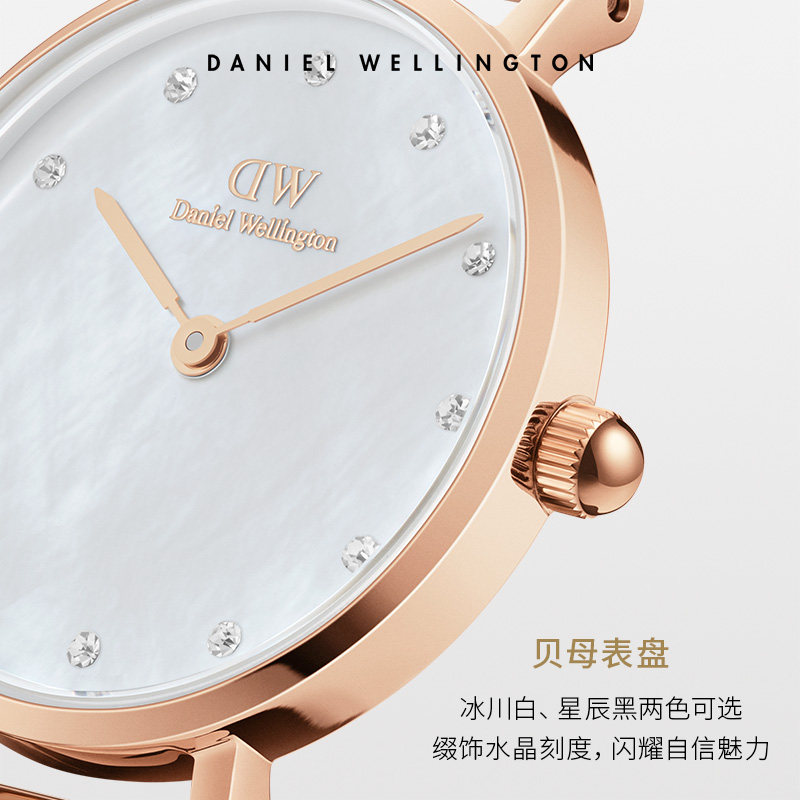 dw女星辰贝母小圆表28mm玫瑰金表带 DanielWellington海外欧美腕表