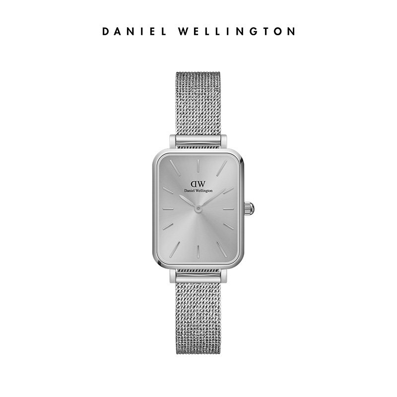 dw幻彩系列玫瑰金麦穗表带方形手表 DanielWellington海外欧美腕表