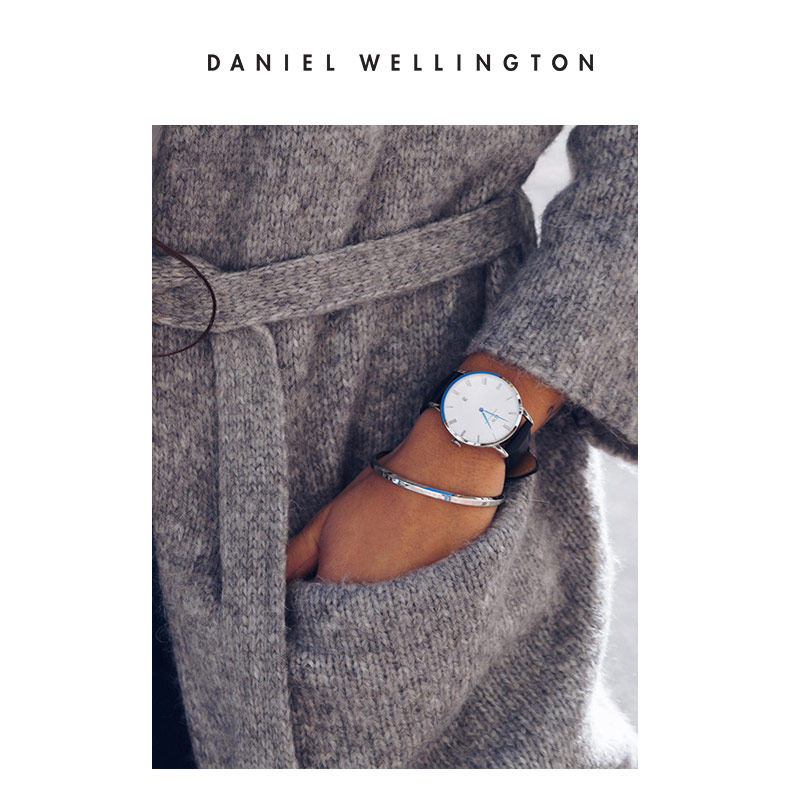 danielwellington 34mm dw蓝针皮带表 DanielWellington海外欧美腕表