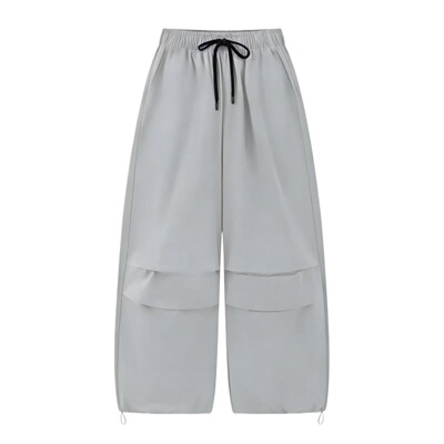 魔悦男女情侣同款工装裤2026春夏新款休闲运动裤两穿阔腿裤【1】