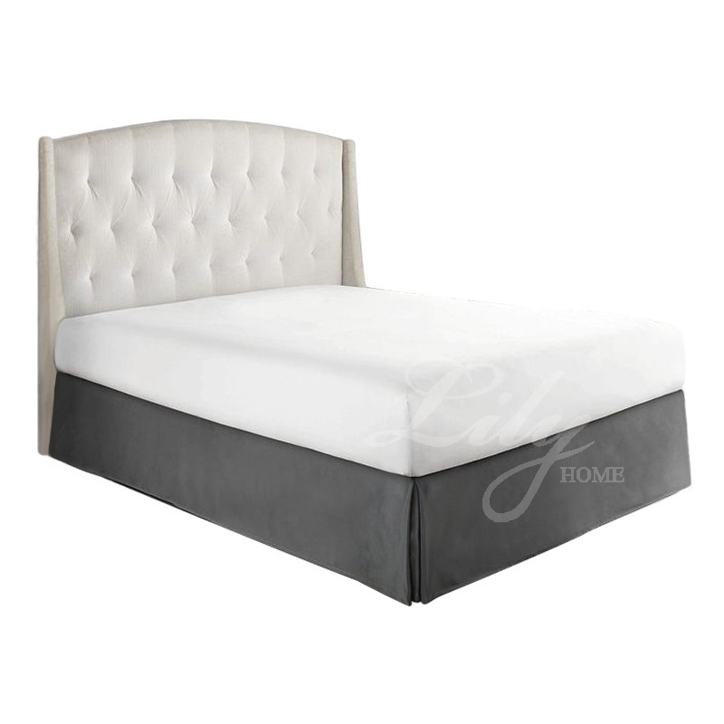 欧式新款纯色优等品天鹅绒外贸床裙厚实垂顺出口原单可定制包邮,淘宝优惠券,粉丝福利购,淘宝优惠卷