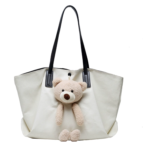 Вместительный и большой шоппер, трендовая модная портативная сумка на одно плечо для отдыха, коллекция 2021