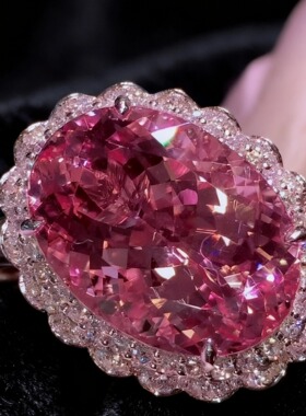 新款轻奢满钻开口戒指