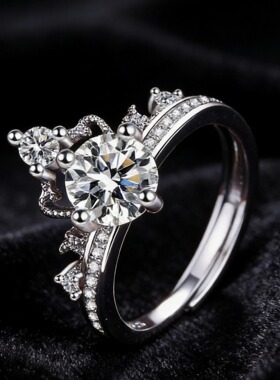 美姬轻奢锆石戒指通勤百搭款