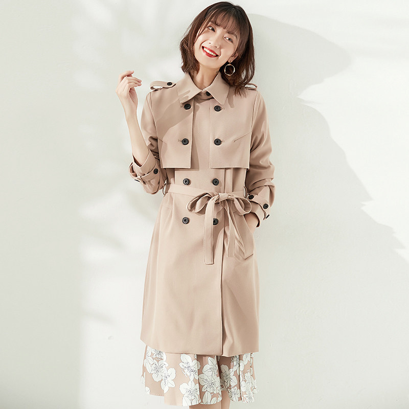 中长款2020年秋季新款韩版垂感风衣 onlyangel风衣