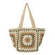 Large capacity straw bag seaside woven tote bag