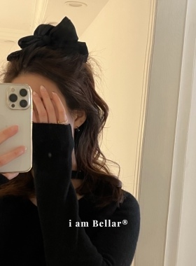 Bellar甜美高马尾蝴蝶结发绳