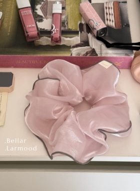 Bellar/larmood Pink 梦幻粉 法式少女甜美doll大号空气感发圈