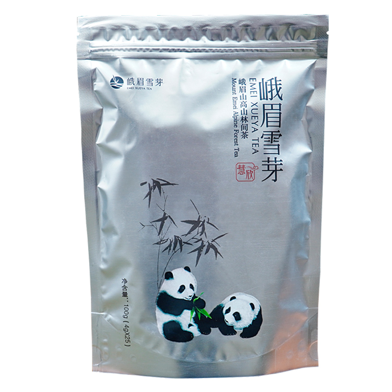 新茶峨眉雪芽慧欣雀舌绿茶100g+峨眉雪芽飘雪慧欣茉莉花茶 100g