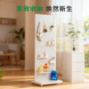 Mobile perforated board storage rack suitable for IKEA